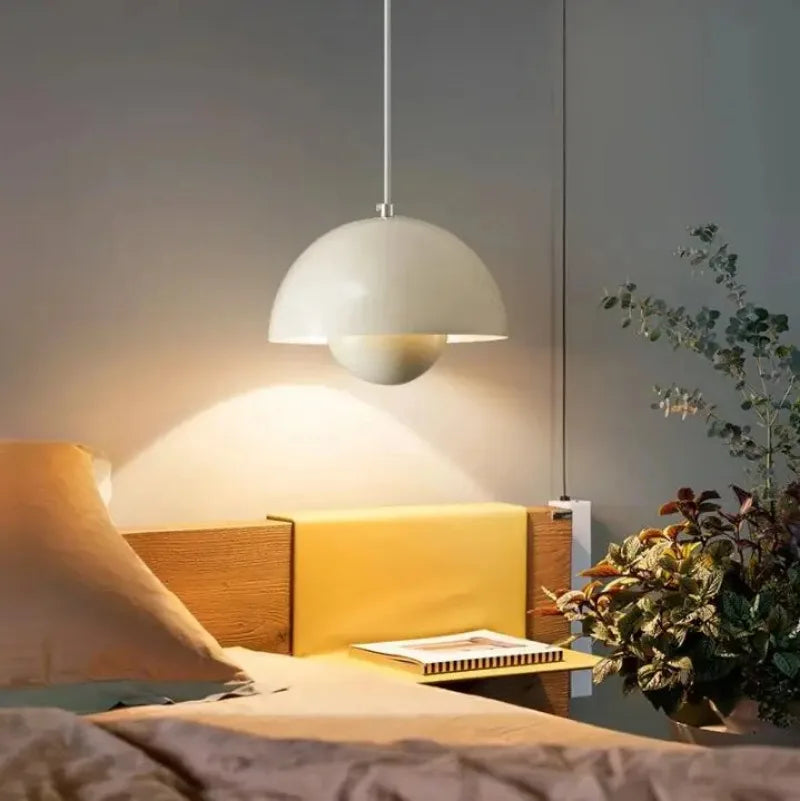 Severské LED závěsné světlo dánského designu polokruhové barevné závěsné svítidlo pro restauraci jídelnu kuchyňskou dekoraci závěsné osvětlení