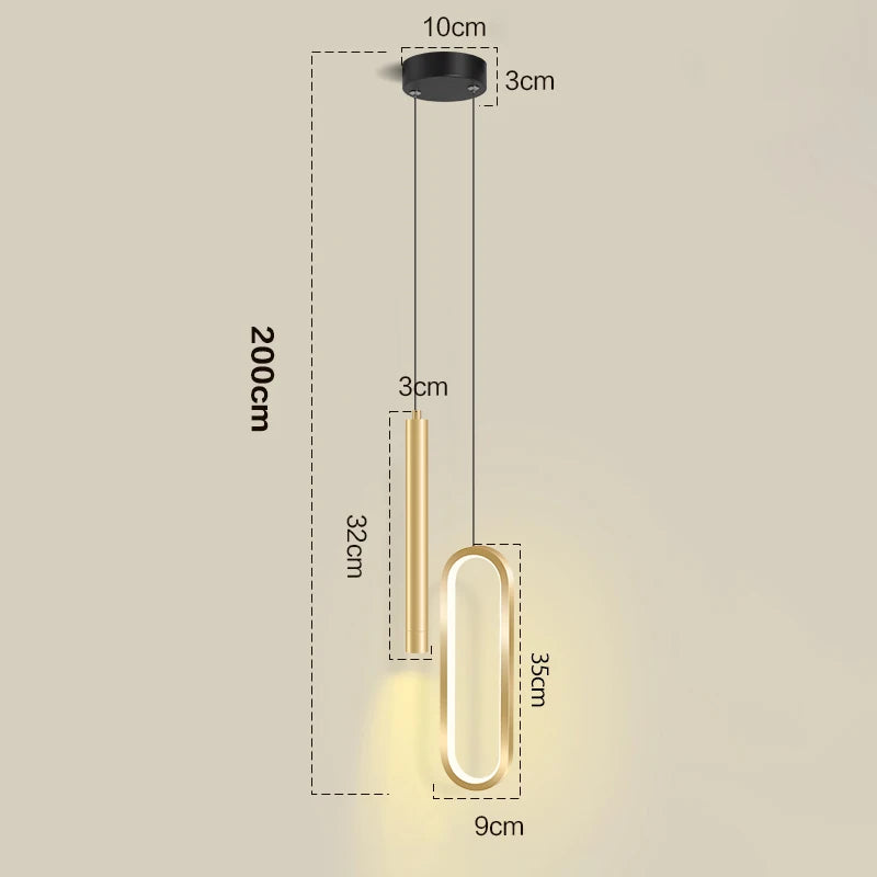 Severské LED závěsné světlo závěsné lampy interiérové osvětlení domácí noční stolek obývací pokoj jídelní stoly kuchyňská dekorace závěsná lampa
