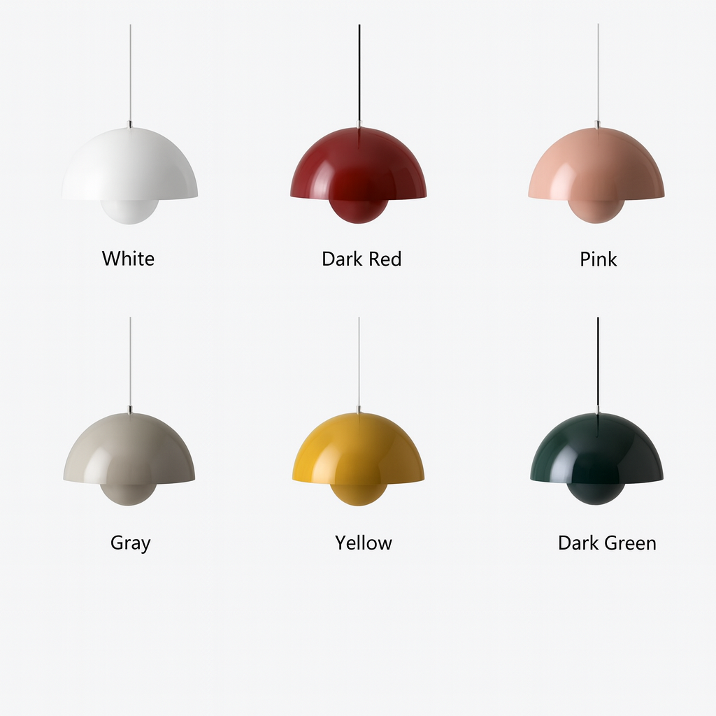 Severské LED závěsné světlo dánského designu polokruhové barevné závěsné svítidlo pro restauraci jídelnu kuchyňskou dekoraci závěsné osvětlení