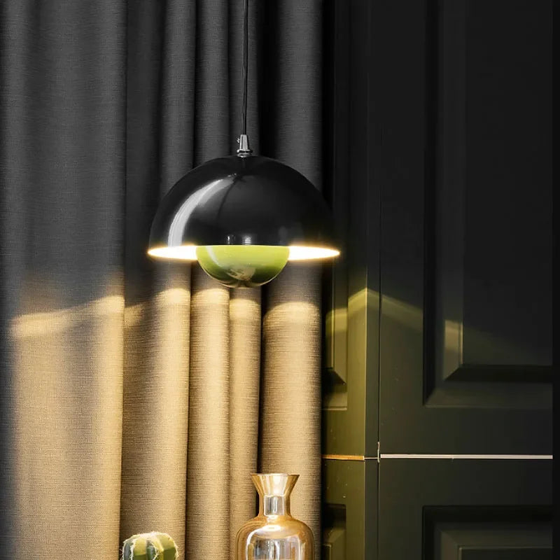 Severské LED závěsné světlo dánského designu polokruhové barevné závěsné svítidlo pro restauraci jídelnu kuchyňskou dekoraci závěsné osvětlení