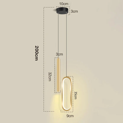 Severské LED závěsné světlo závěsné lampy interiérové osvětlení domácí noční stolek obývací pokoj jídelní stoly kuchyňská dekorace závěsná lampa